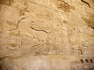 Temple of Karnak on the west Bank of the River Nile Egypt