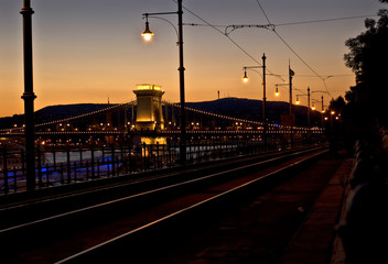 Fototapeta na wymiar Budapest sunset