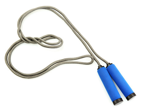 Skipping Rope Isolated On White.