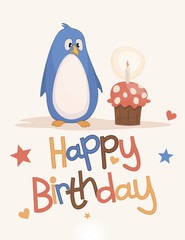 Cute happy birthday card