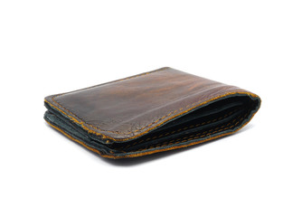 old leather wallet