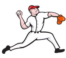 Baseball Pitcher Player Throwing
