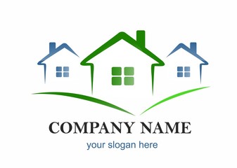 Fototapeta premium company logo - houses