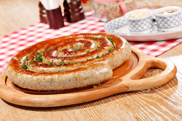 Grilled sausages