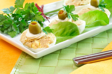 Uova ripiene, antipasto