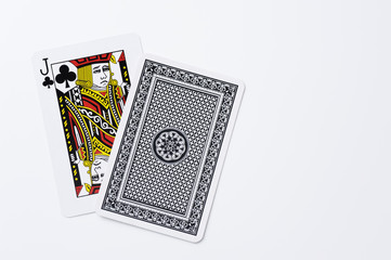 白背景にトランプ