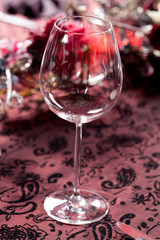 Tables set for meal