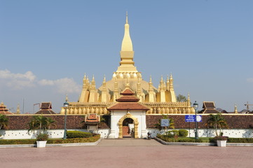 Stupa Pha That Luang a Ventiane capitale del Laos