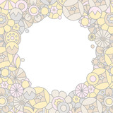 Template frame design for card.