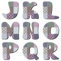 patchwork scrapbook alphabet part 2