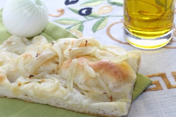 focaccia with onions