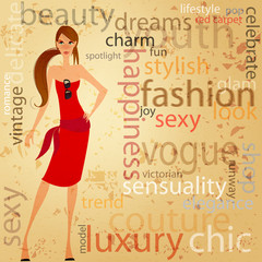 Sexy girl illustration