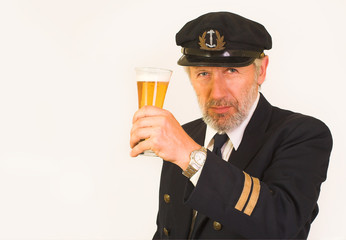 Seaman drinkin’ a beer