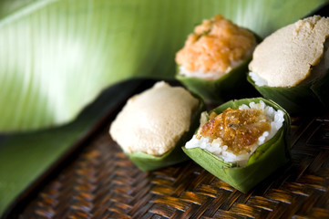 close up sweet sticky rice