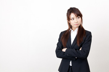 Obraz premium asian businesswoman thinking