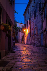 Old street at night -Pula ,Croatia
