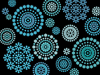 ターコイズ玉　模様