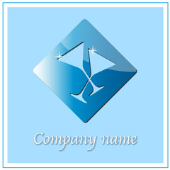 Glass business logo
