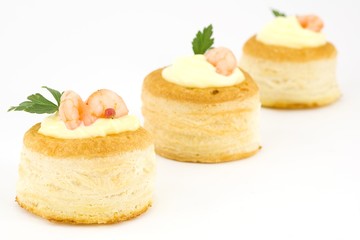 vol-au vent with shrimp