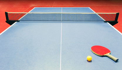Table tennis - racket, ball, table
