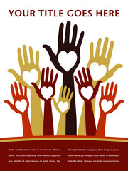 Party hands vector design.