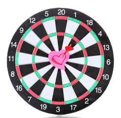 Obraz premium Darts with stickers depicting the life values isolated