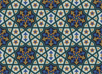 Arabesque seamless pattern