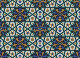 Arabesque seamless pattern