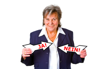 Seniorin steht vor Entscheidung
