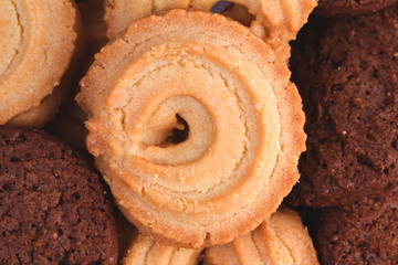 cookies in closed up shot