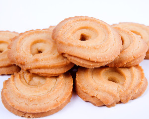 cookies on white background