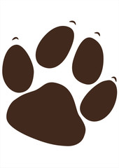 Hundepfote braun