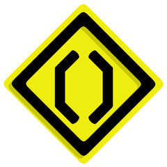 Traffic of frame on white background