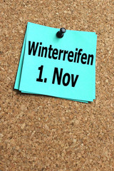 Winterreifenpflicht - 1 november