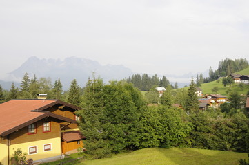 Obraz premium Werfenweng mit Hochkönig