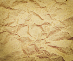 Crushed old paper grunge background with space for text or image