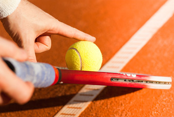 tennis on court