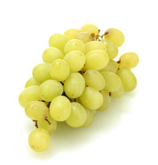 ripe sweet grapes isolated on white