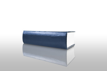 Blank Blue Book on white background,isolated