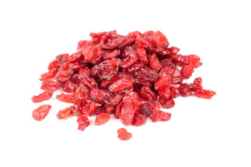 Dried Barberry Berries Isolated on White Background