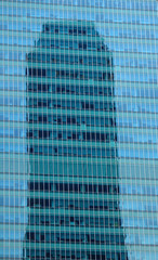 Skyscraper reflections central business district Singapore