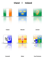Glossy  Icons Fahnen Irland