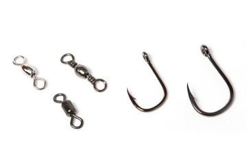 fishing hook and swivel