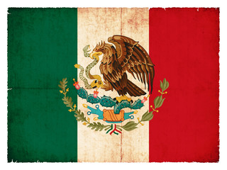 Grunge-Flagge Mexiko