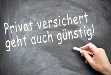Privat versichert geht auch günstig