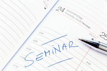 Eintrag im Kalender: Seminar