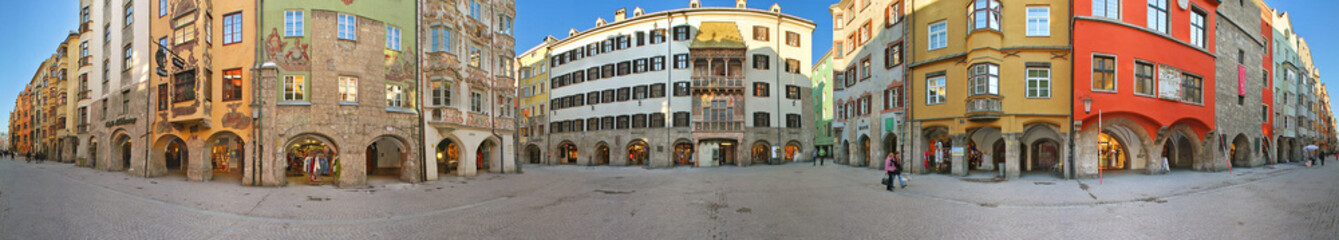 Fototapeta na wymiar Innsbruck panorama 360 gradi