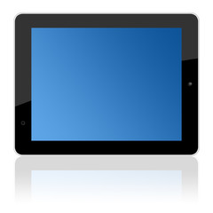 computer touchscreen tablet pc in landscape orientation