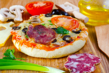 fresh pizza