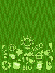 Go Green Eco Card With Place for Text